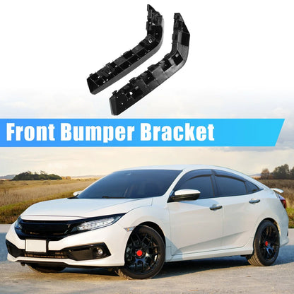 Front Bumper Bracket for Honda Civic 2016 (2016) - Plastic Black, 2 x Items