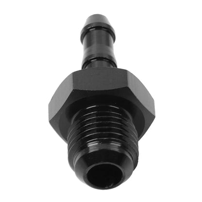 6AN Male to 3/8" Barb Push Lock Fitting Oil Fuel Hose Adapter for Car