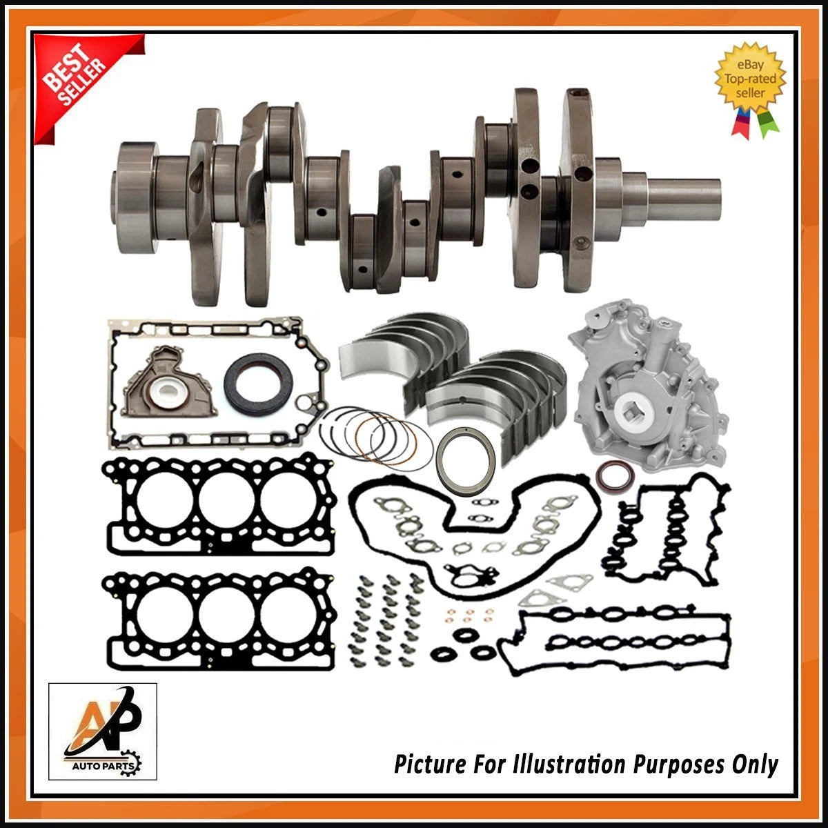 Forged Crankshaft for Jaguar Land Rover 3.0 306DT Diesel (2003–2019)