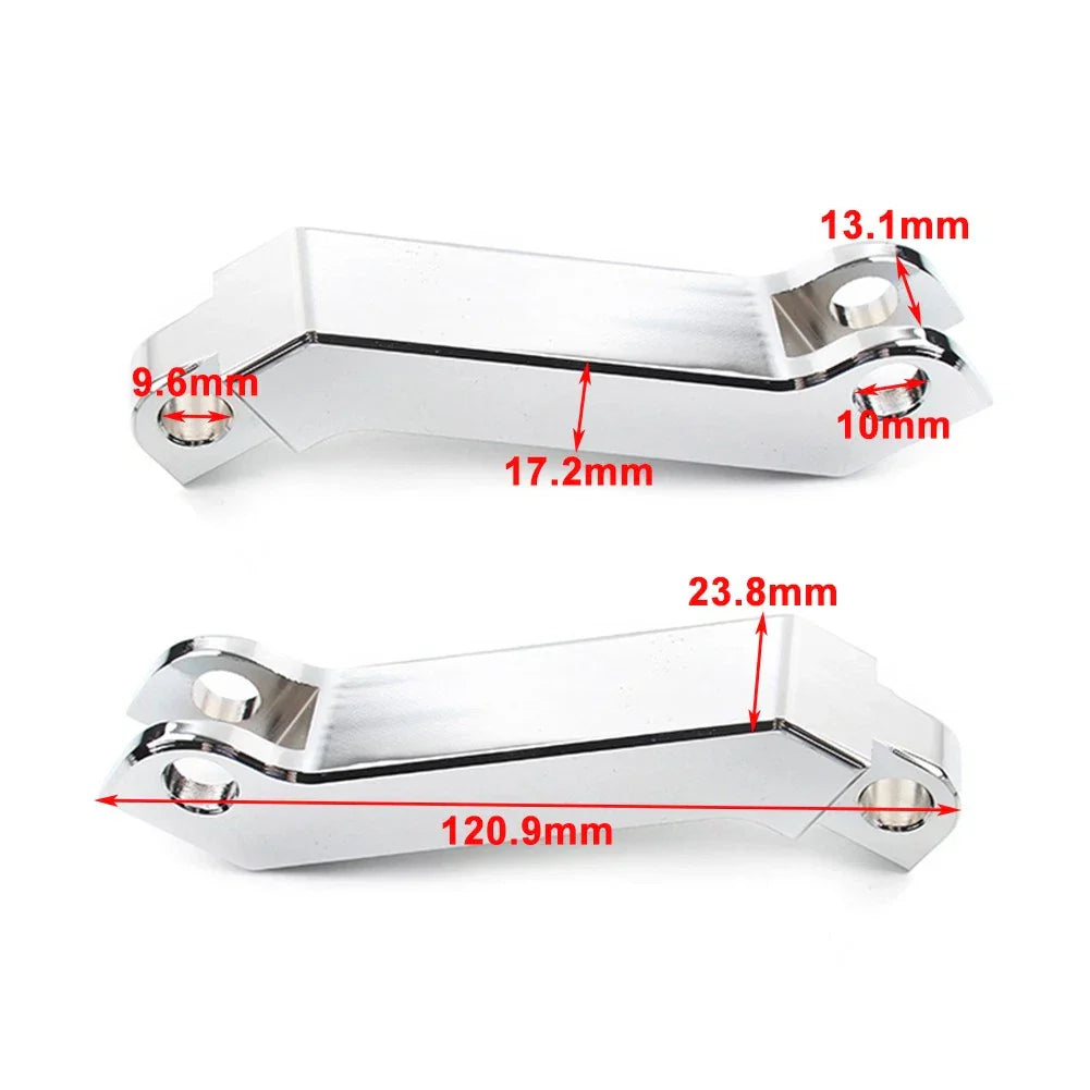 Cut Male Mount Foot Peg Extensions for Harley Sportster, Softail, Road King