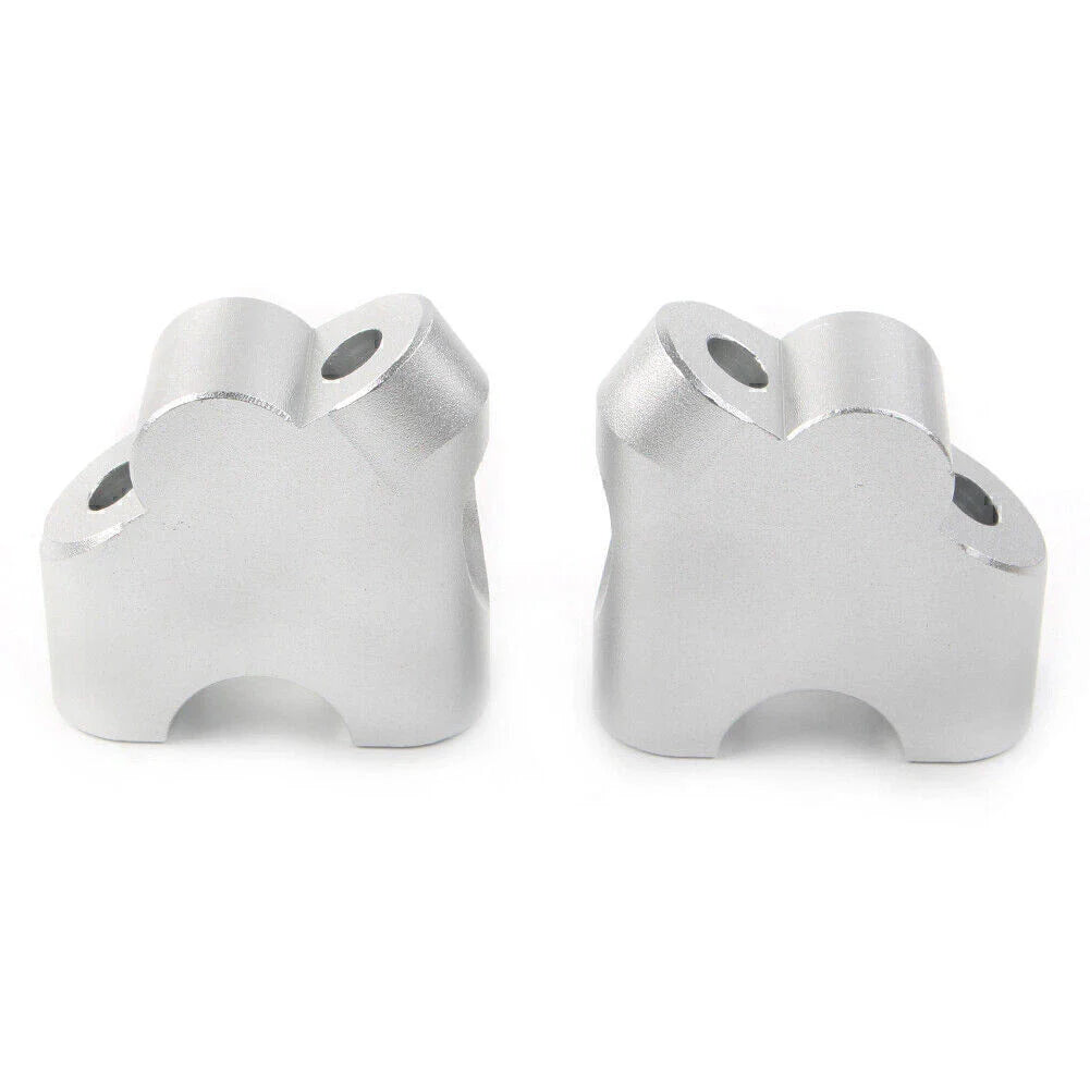 Silver Handlebar Clamp Riser for Suzuki V-Strom DL 650XT DL 1000 (2015-2020)