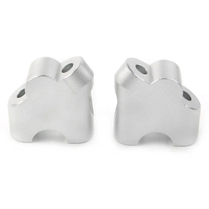 Silver Handlebar Clamp Riser for Suzuki V-Strom DL 650XT DL 1000 (2015-2020)