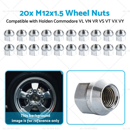 20 x M12x1.5 Wheel Nuts for Holden Commodore (VL-VY)