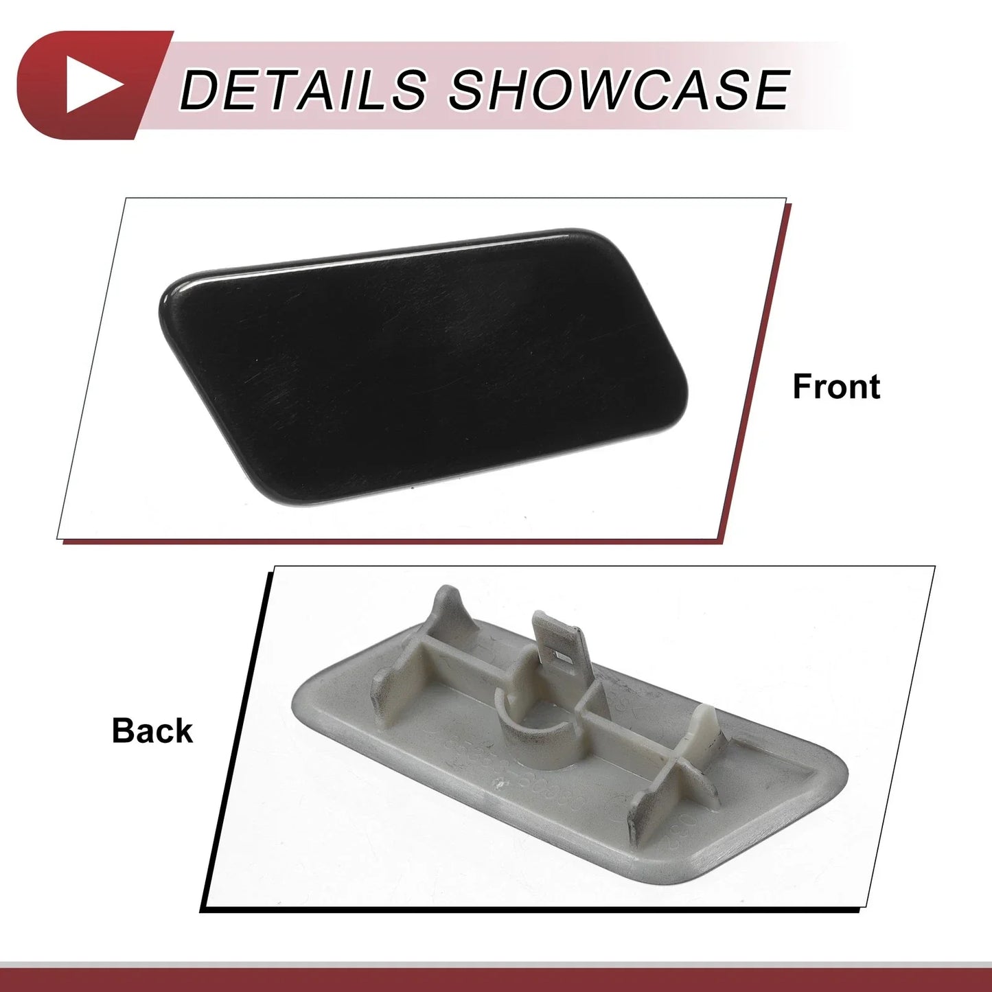 Front Right Washer Nozzle Cover for Lexus LX570 (2016-2021) - Black 1 x Cap