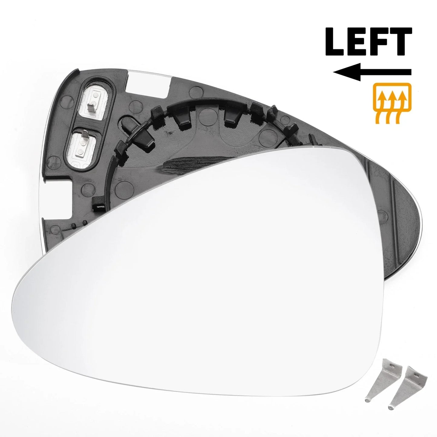 Left Side Heated White Mirror Glass for Porsche Panamera (2009-2015)