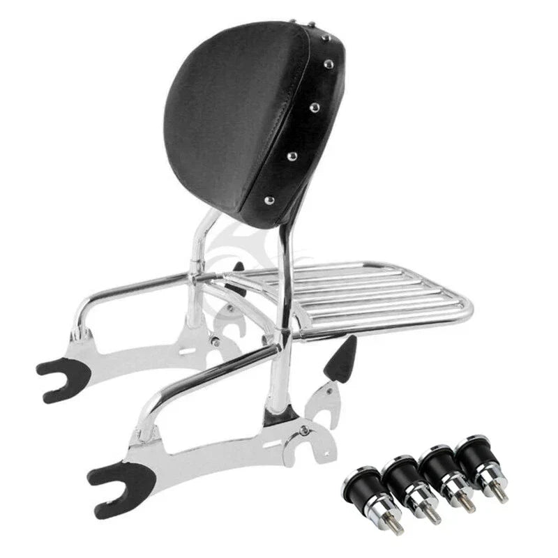 Chrome Sissy Bar Quick Release Spools for Indian Chief (2014-2018)