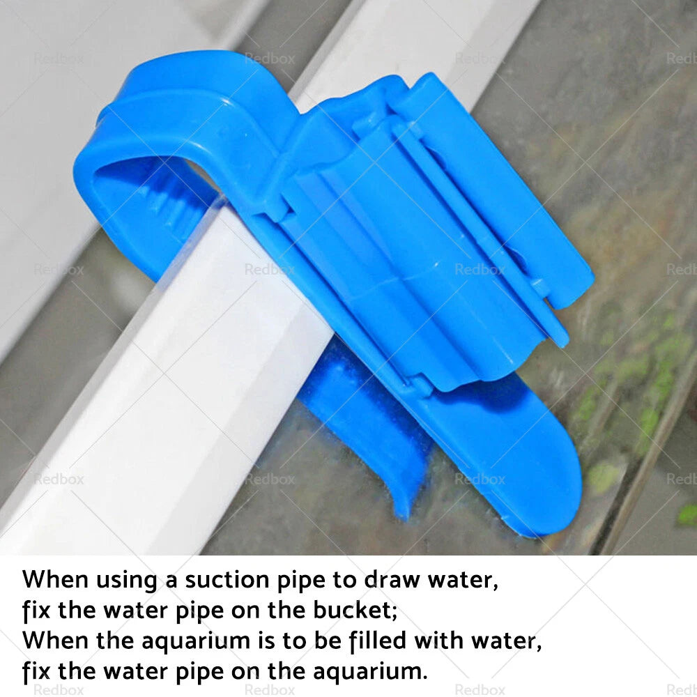 Aquarium Fish Tank Mount Pipe Filtration Clips for Hose Clamp Holder