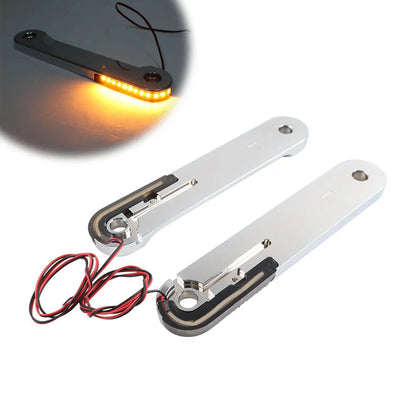 LED Flush Fork Turn Signal Brackets for Harley Street Glide, Electra Glide (2014-2023)