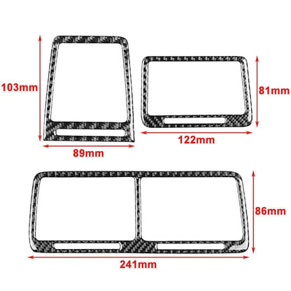 Carbon Fiber Interior Air Vent Outlet Cover Trim for Dodge Challenger (2008-14)