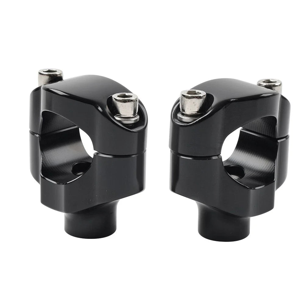 1.25" Handlebar Risers for Harley Softail FXSTC Custom (2006-Current) Black