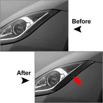 Carbon Fiber Headlight Eyelids for Jaguar F-Type (2013-2024)