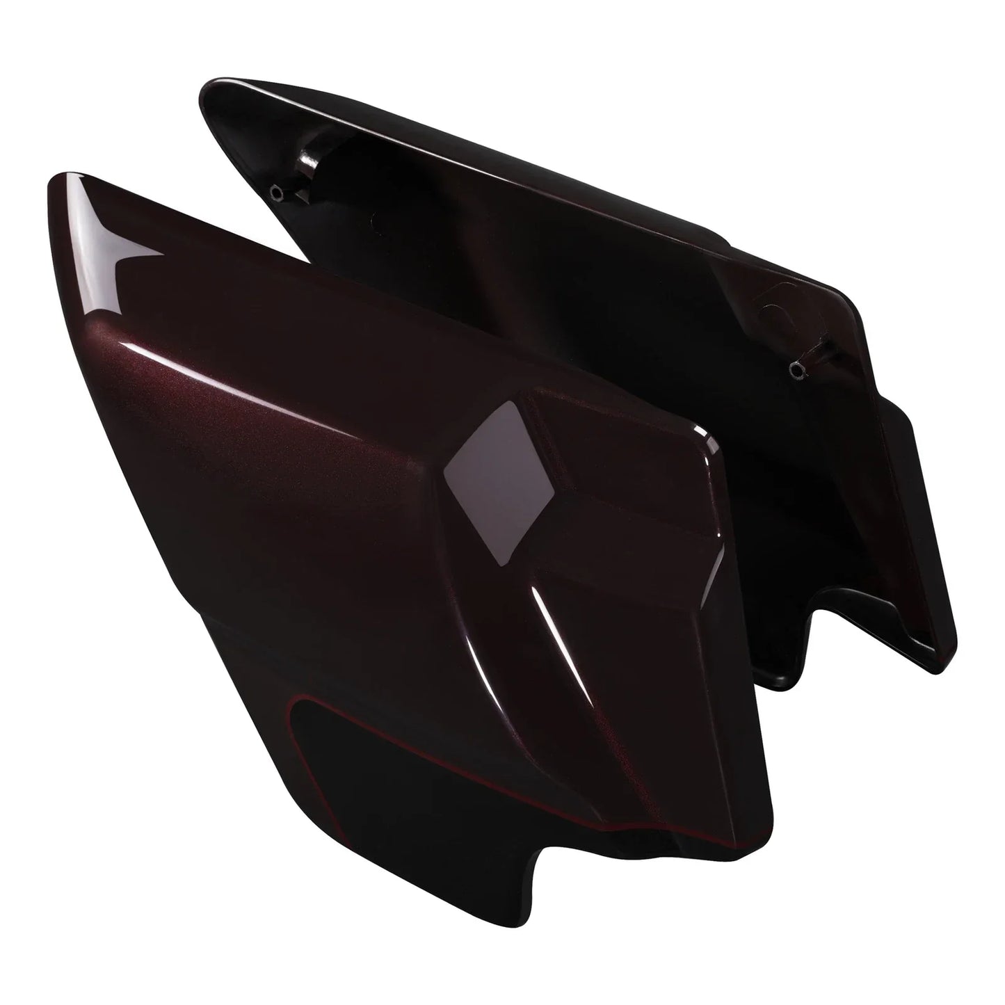 Battery Side Covers for Harley Touring 2009-2023 Midnight Crimson/Vivid Black