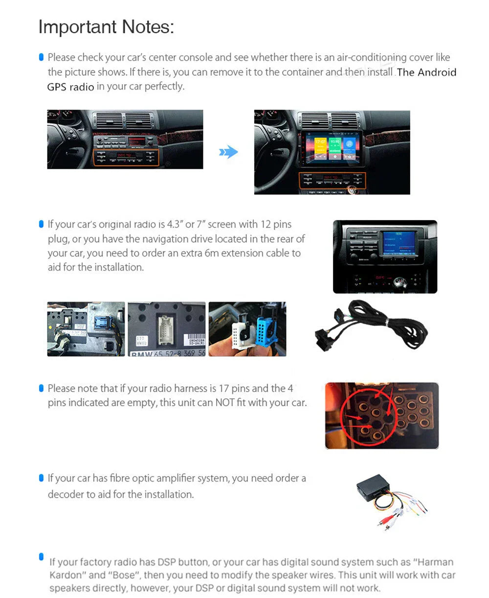 10.33'' Car Stereo Navigation for BMW E46 M3 318/320/325/330/335 (1998-2006)