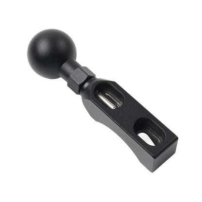 Universal Ball Head Base GPS Phone Holder Clamp for Motorcycle - Black