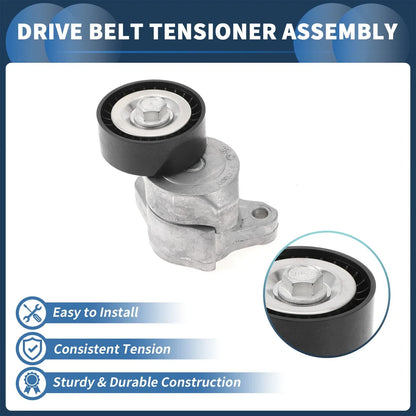 Belt Tensioner for Chrysler 200 2.4L L4 (2015-2017) - Durable Metal 1 Pc