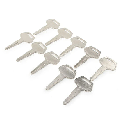 10 x Ignition Keys Metal for Komatsu Excavator Dozer Loader