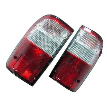 LH+RH Clear Tail Lights Pair for Toyota Hilux Ute 1997-2005 Left Right L+R Set