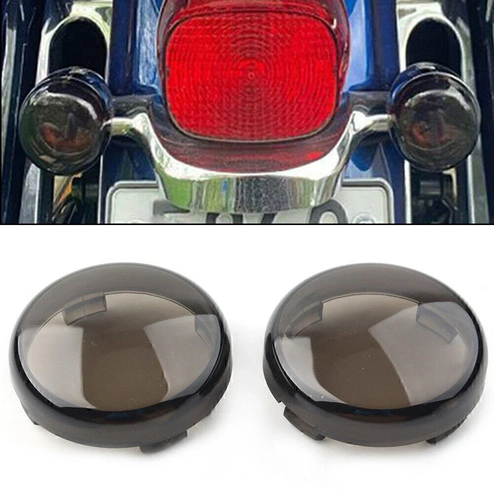 Turn Signal Lights Amber Lens Covers for Harley Touring Softail Dyna