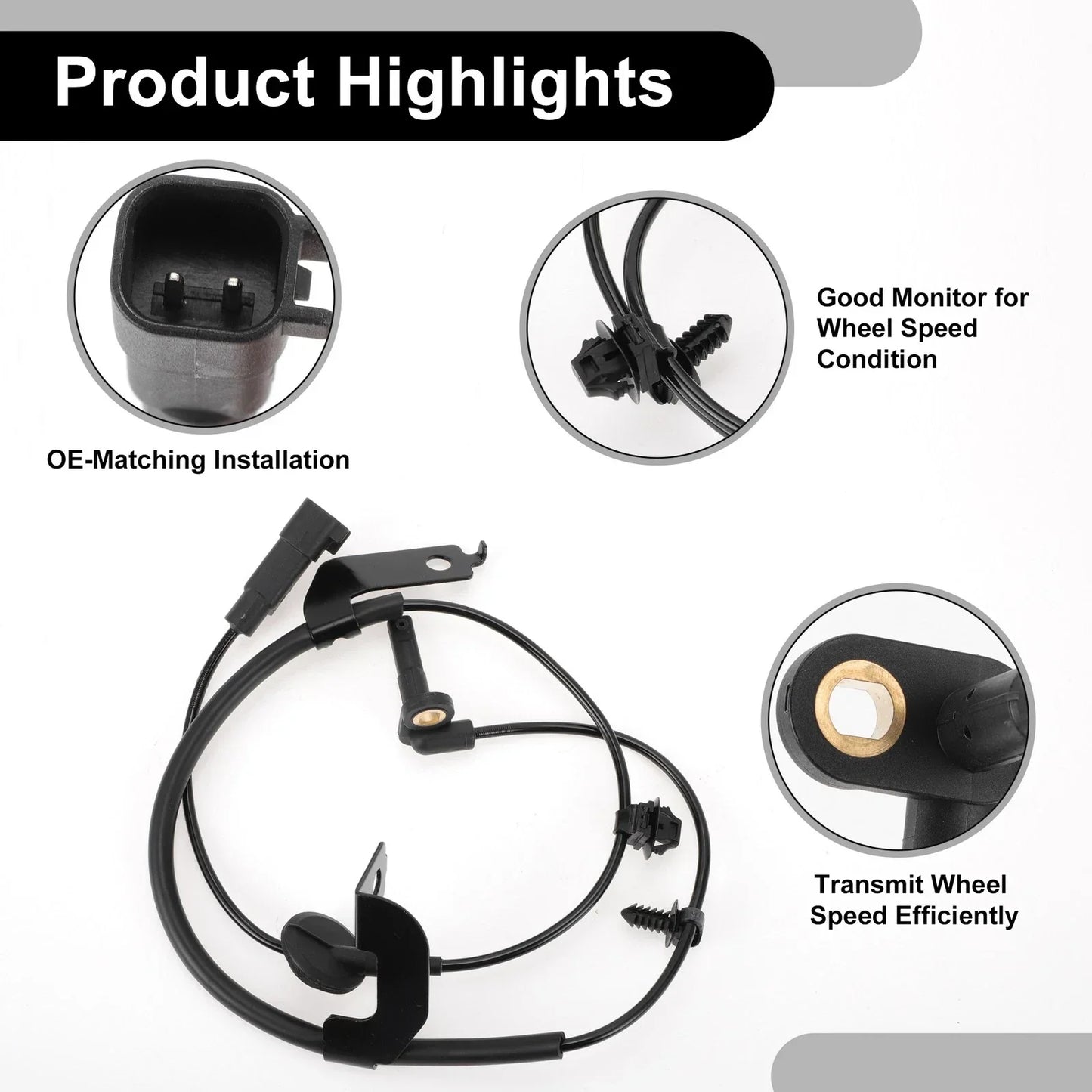 ABS Wheel Speed Sensor Kit for Dodge Avenger 2008-2014 1 x Front Right Sensor