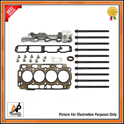 Engine Head Gasket Set with Bolts for Peugeot 1.6 HDi DV6TED4 (2009–2016)
