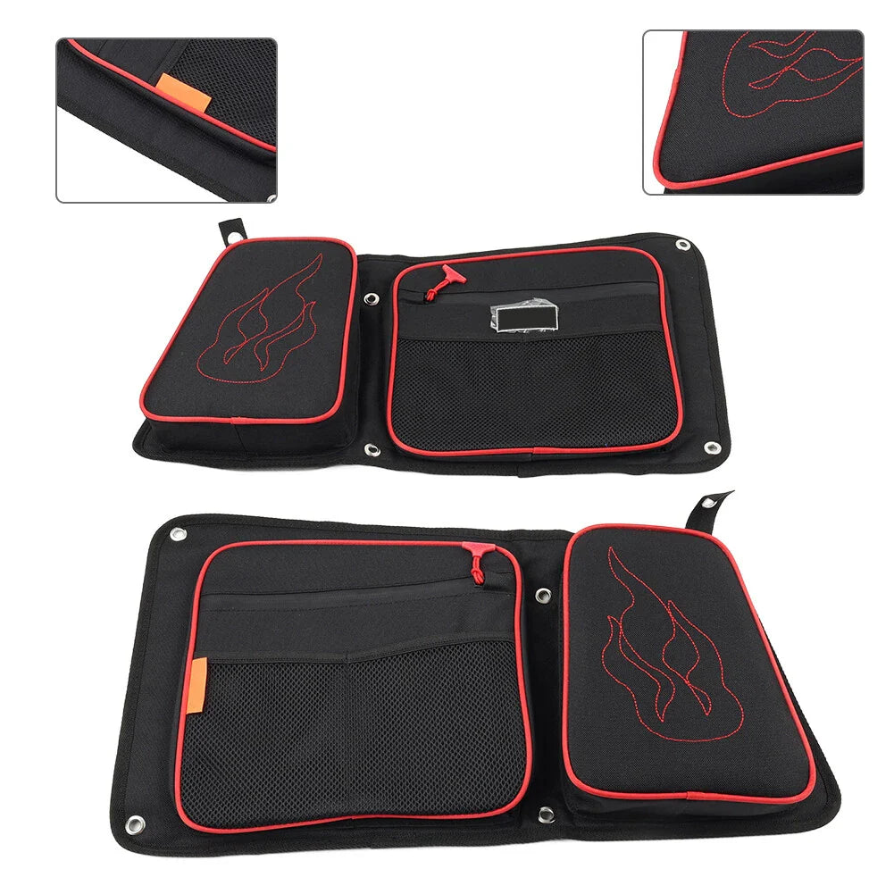 Rear Door Bags w/ Knee Pad for Polaris RZR XP 4 1000, 4 900 Turbo (2014-2023)