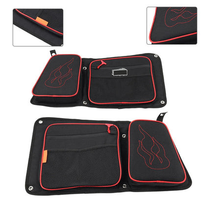 Rear Door Bags w/ Knee Pad for Polaris RZR XP 4 1000, 4 900 Turbo (2014-2023)
