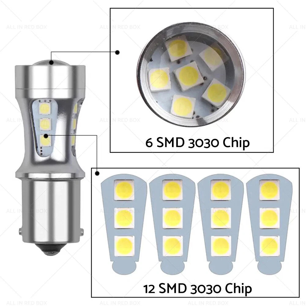 LED Reverse Tail Light Bulbs for Toyota Landcruiser 80 Series (1990-1997)