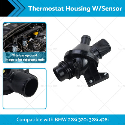 Thermostat Housing w/Sensor for BMW 320i 328i 428i 228i (2012-2019)