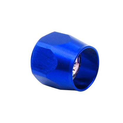 4 x Blue AN6 Fuel Hose Line End Cover Clamp Adapter for Universal Vehicles