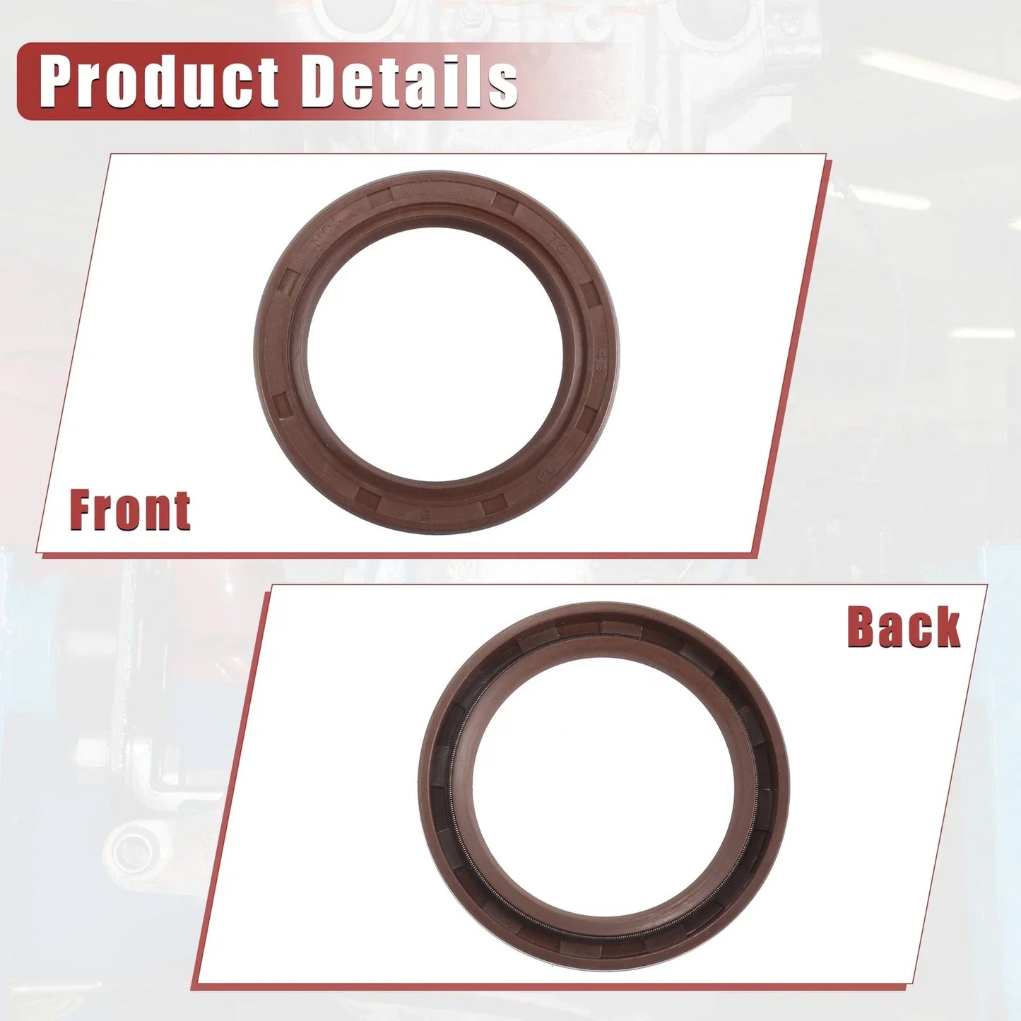 2 x Engine Crankshaft Oil Seals for Honda CR-V, Acura (2003-2005)