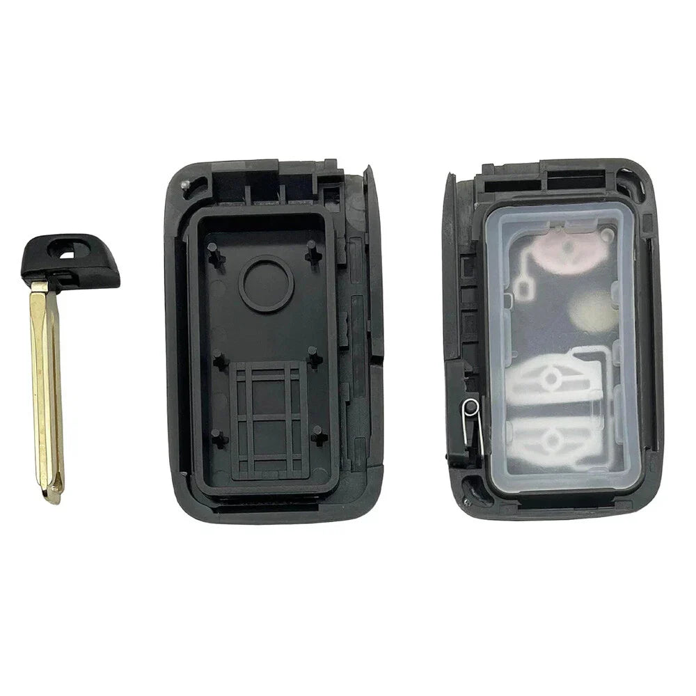 Smart Ignition Key Housing 2 Buttons Silver for Toyota Prius, Avalon, Camry, Venza (2009-2023)