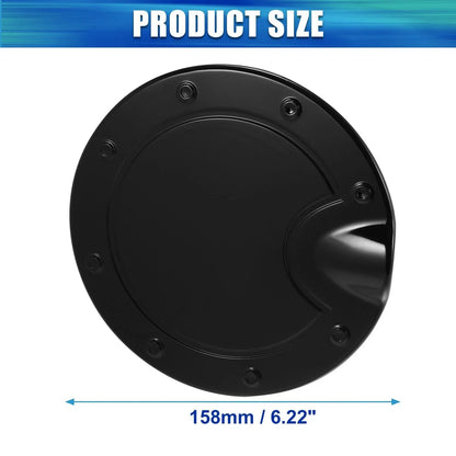 Black Fuel Tank Cover Door Gas Filler Cap for Dodge Ram (2010-2017)