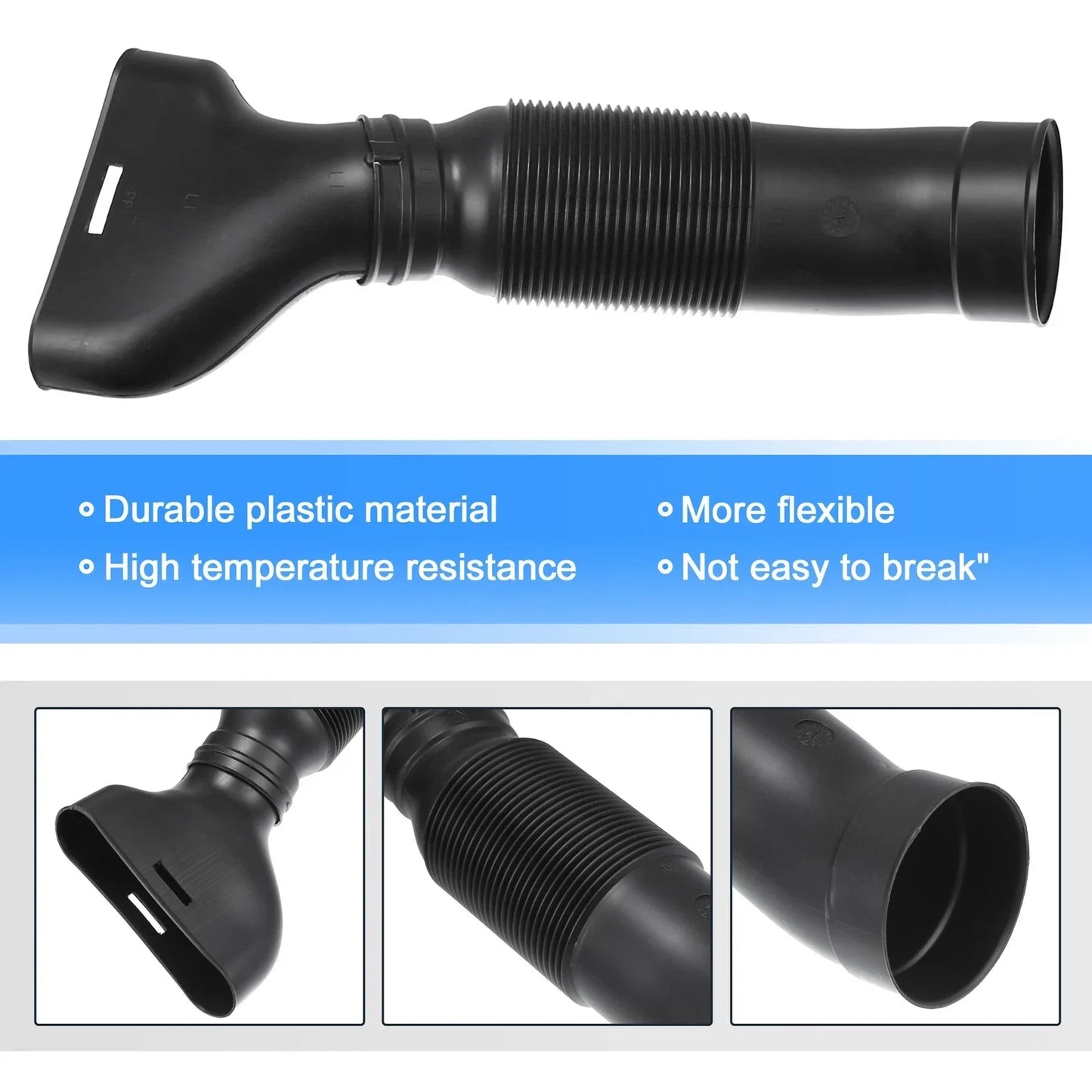 Car Air Intake Hose Tube for Mercedes-Benz C240 C320 (2001-2005) Black