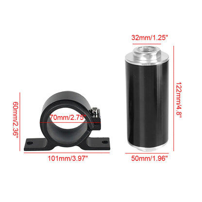 100 Micron Fuel Filter Bracket Adapter for Universal 6AN 8AN 10AN