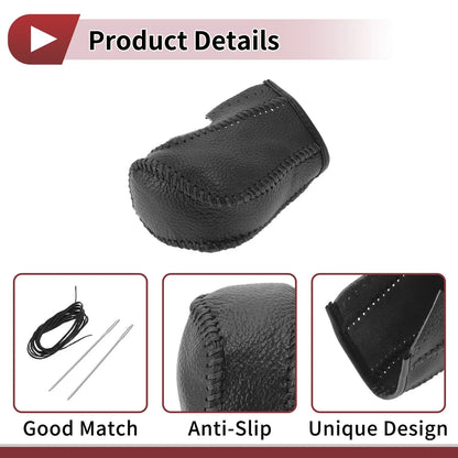 Car Gear Shift Knob Cover for Honda Inspire (2023) - Black Faux Leather