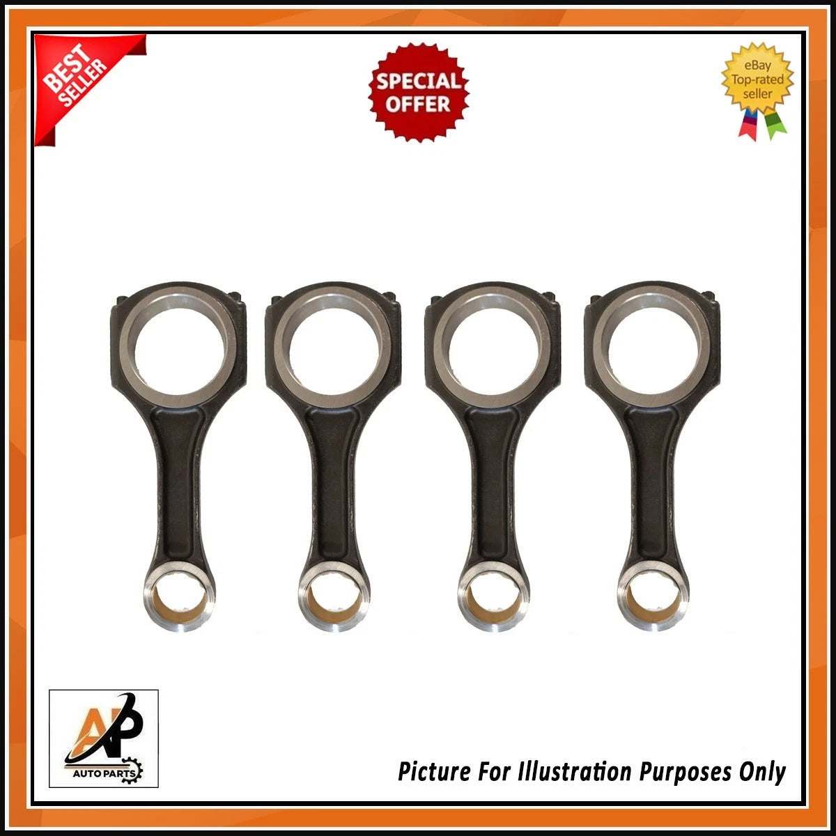 Connecting Rod Set Replacement for Mercedes-Benz Sprinter Vito Viano OM651 (2007–2019)