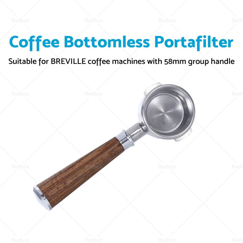 58mm Bottomless Portafilter Group Handle & Basket for BREVILLE