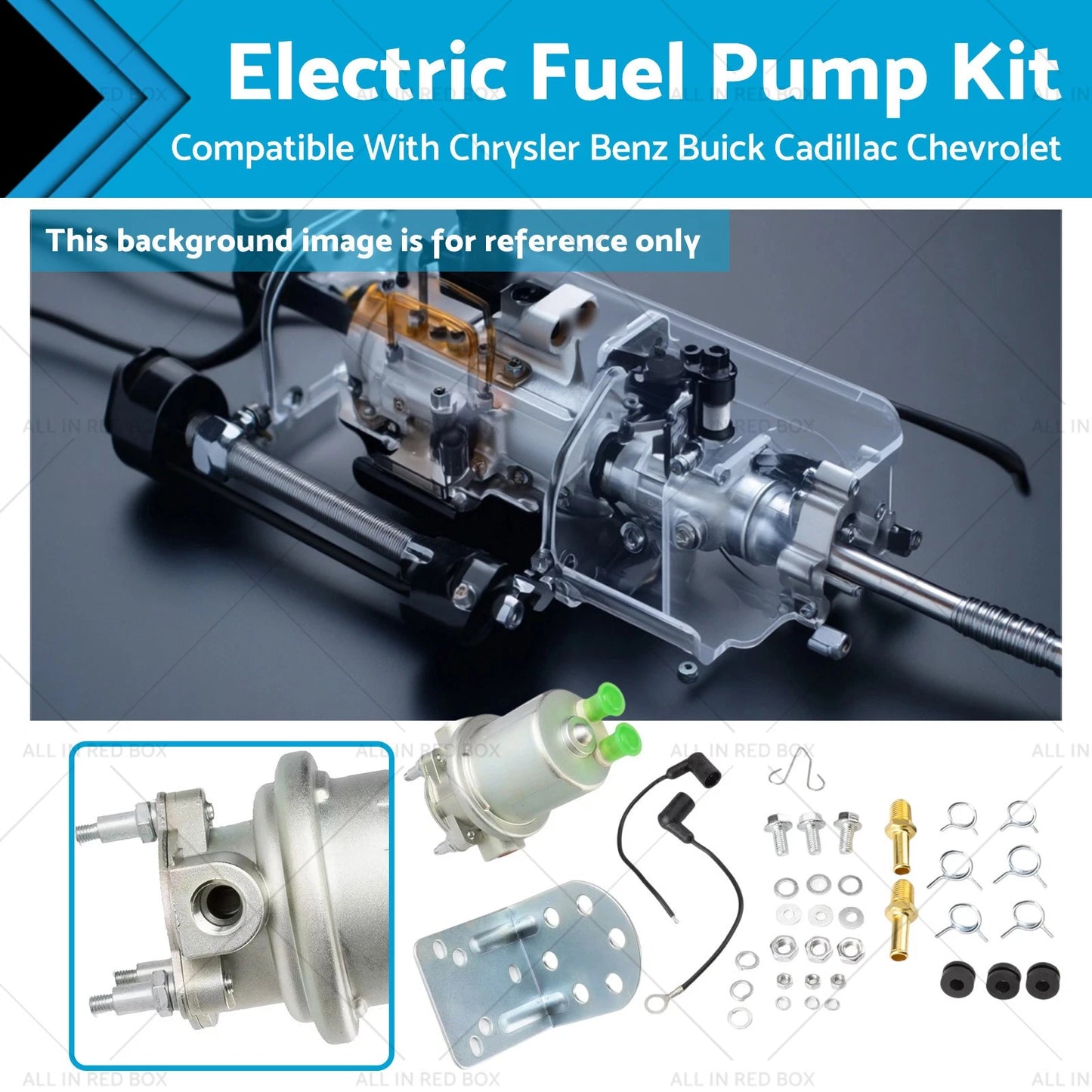 12V Electric Fuel Pump for Oldsmobile Cutlass, Toronado, F85, Starfire (1964-1985)