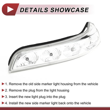 Turn Signal Light for Hyundai Elantra 2017-2020 Left Gray Clear
