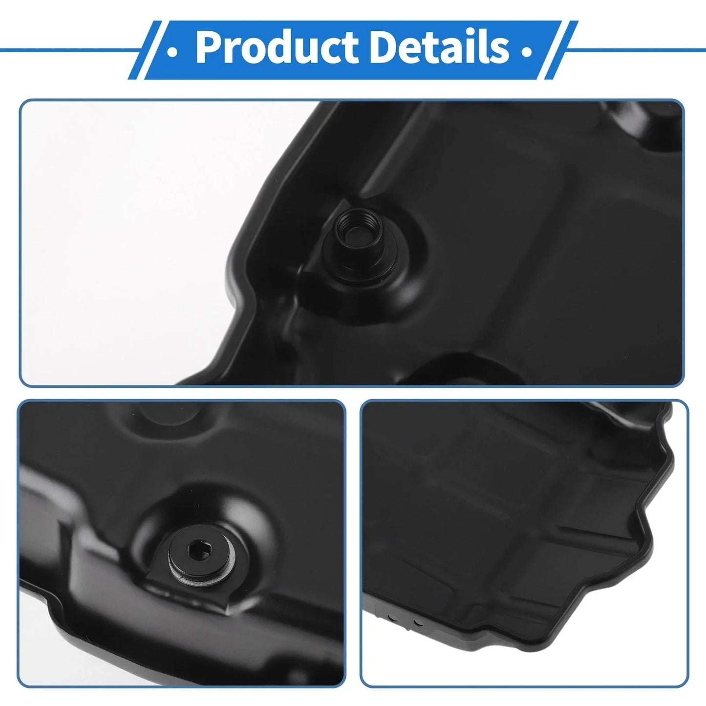 Engine Oil Pan for Mercedes-Benz E350 2000-2017 Aluminum Alloy Black