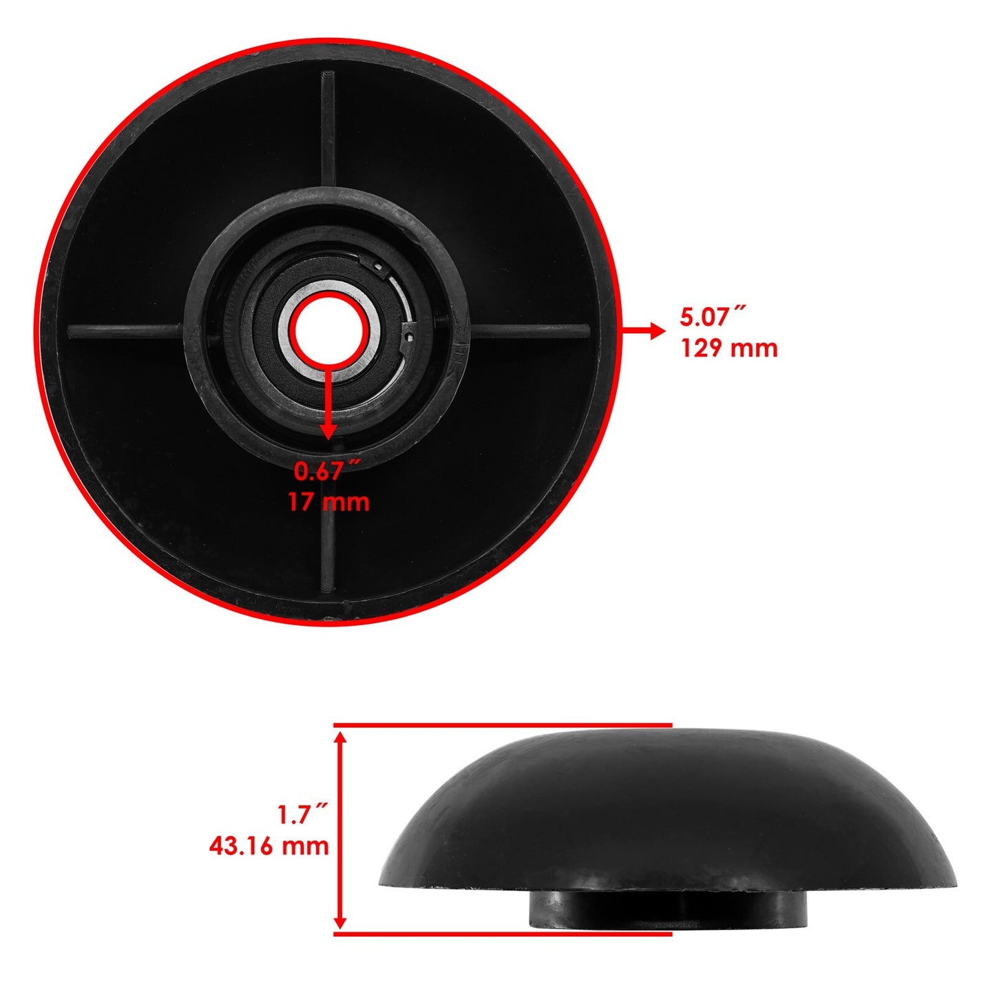 2x Trimmer Mow Ball Replacement for Husqvarna HU625WT HU675HWT (2010–2020)