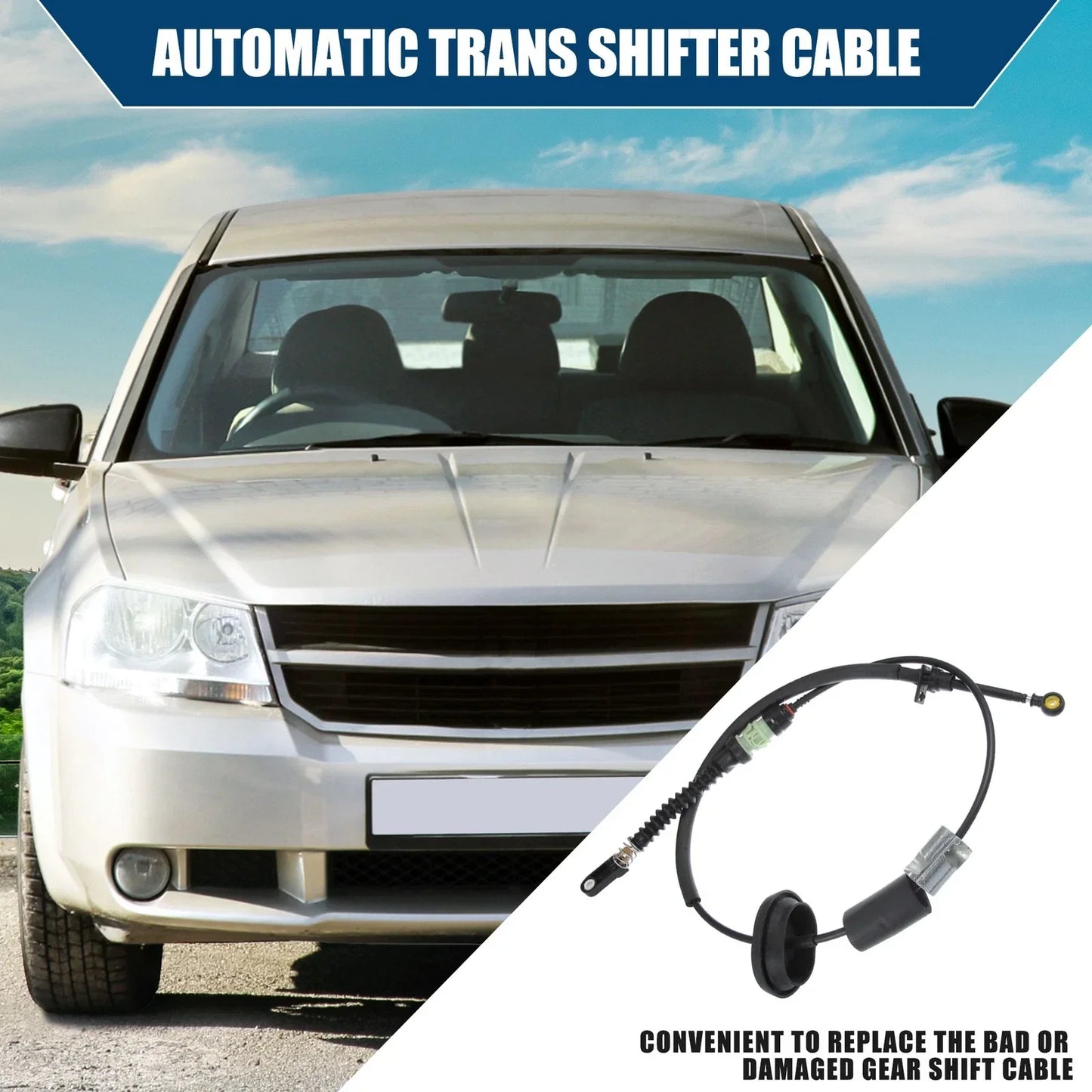 Auto Transmission Gearshift Control Cable for Chrysler Dodge (2011-2019)