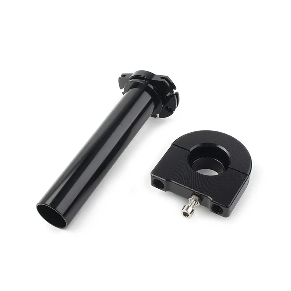 7/8in Turn Twist Throttle Handle Bar Tube for Universal CNC Black