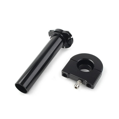 7/8in Turn Twist Throttle Handle Bar Tube for Universal CNC Black