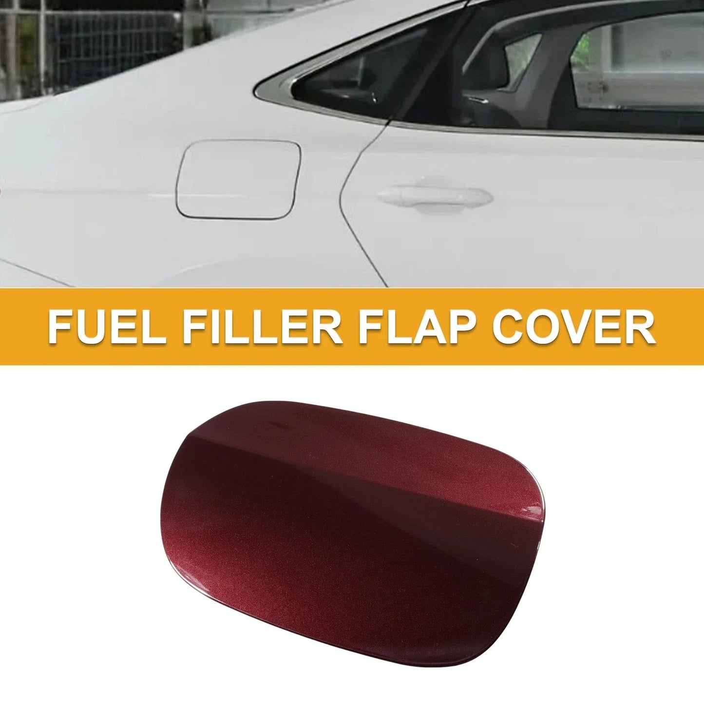 Fuel Tank Door Cap for Mercedes-Benz E200 Clip Type Zircon Red