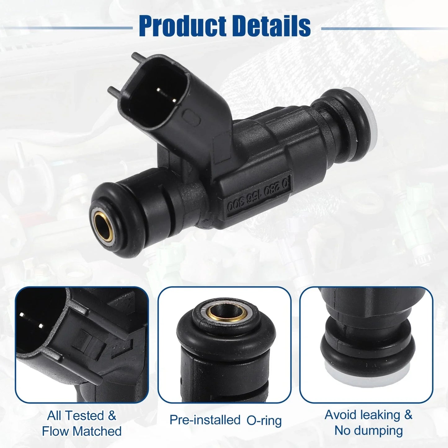 6 x Fuel Injector Nozzles for Chevrolet Equinox 3.6L (2008-2009)