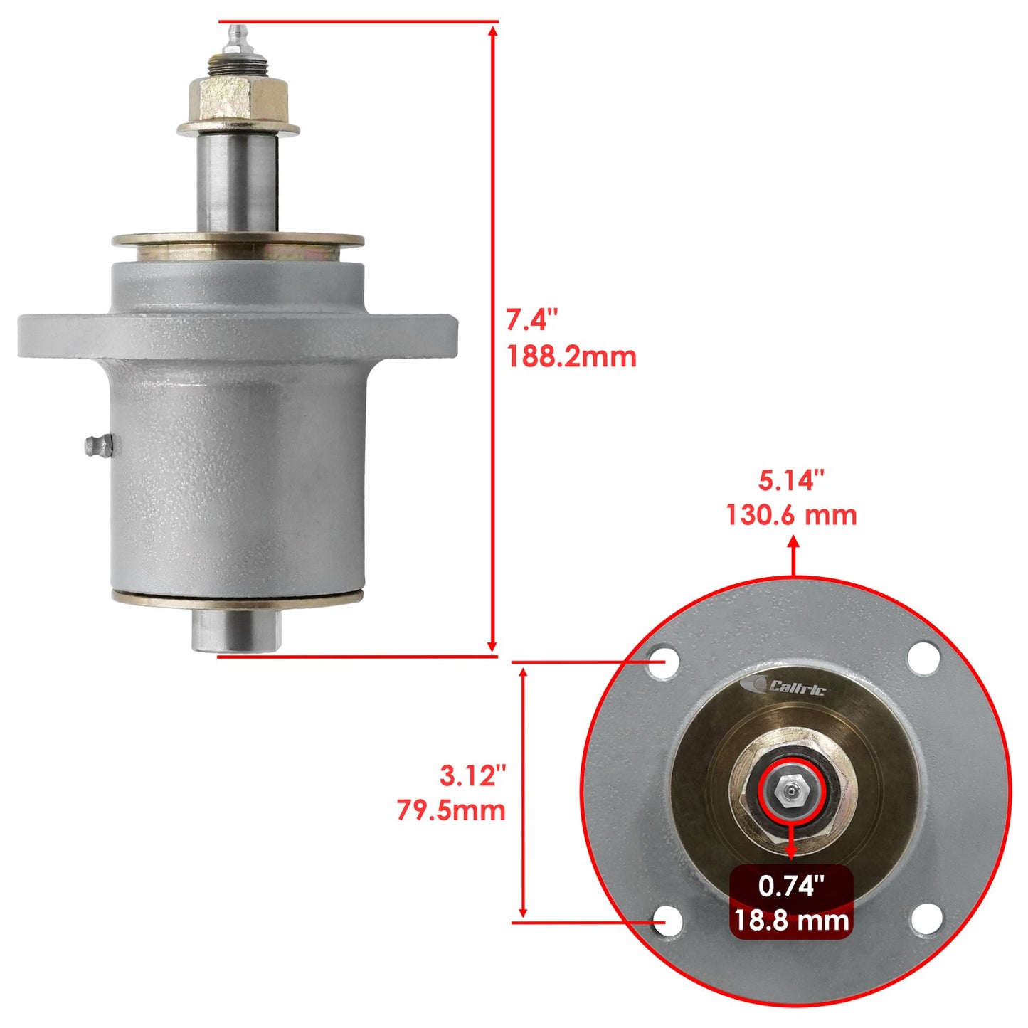 Deck Spindle Pulley Assembly Replacement for Snapper Pro S120 S125XT (52") (2000–2005)