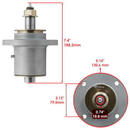 Deck Spindle Pulley Assembly Replacement for Snapper Pro S120 S125XT (52") (2000–2005)