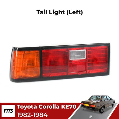 Tail Light Assembly Rear Lamp LH Fits Toyota Corolla KE70 2D Sedan 1982-84 D06
