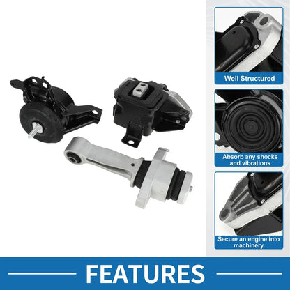 Engine Motor Trans Mount Set for Hyundai Sonata (2016-2018)